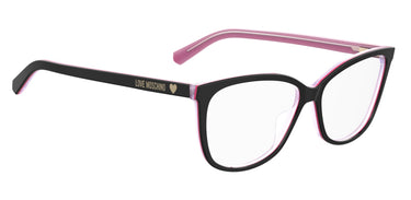 Premium Women Moschino Love Model Eyeglasses: MOL546 - Black Fuchsia(2)- SpecSMART Eye Clinic (Diagonal View)